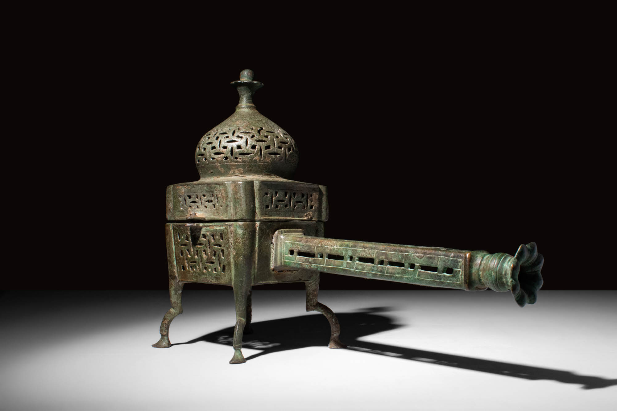 MEDIEVAL SELJUK BRONZE INCENSE BURNER - Image 6 of 8