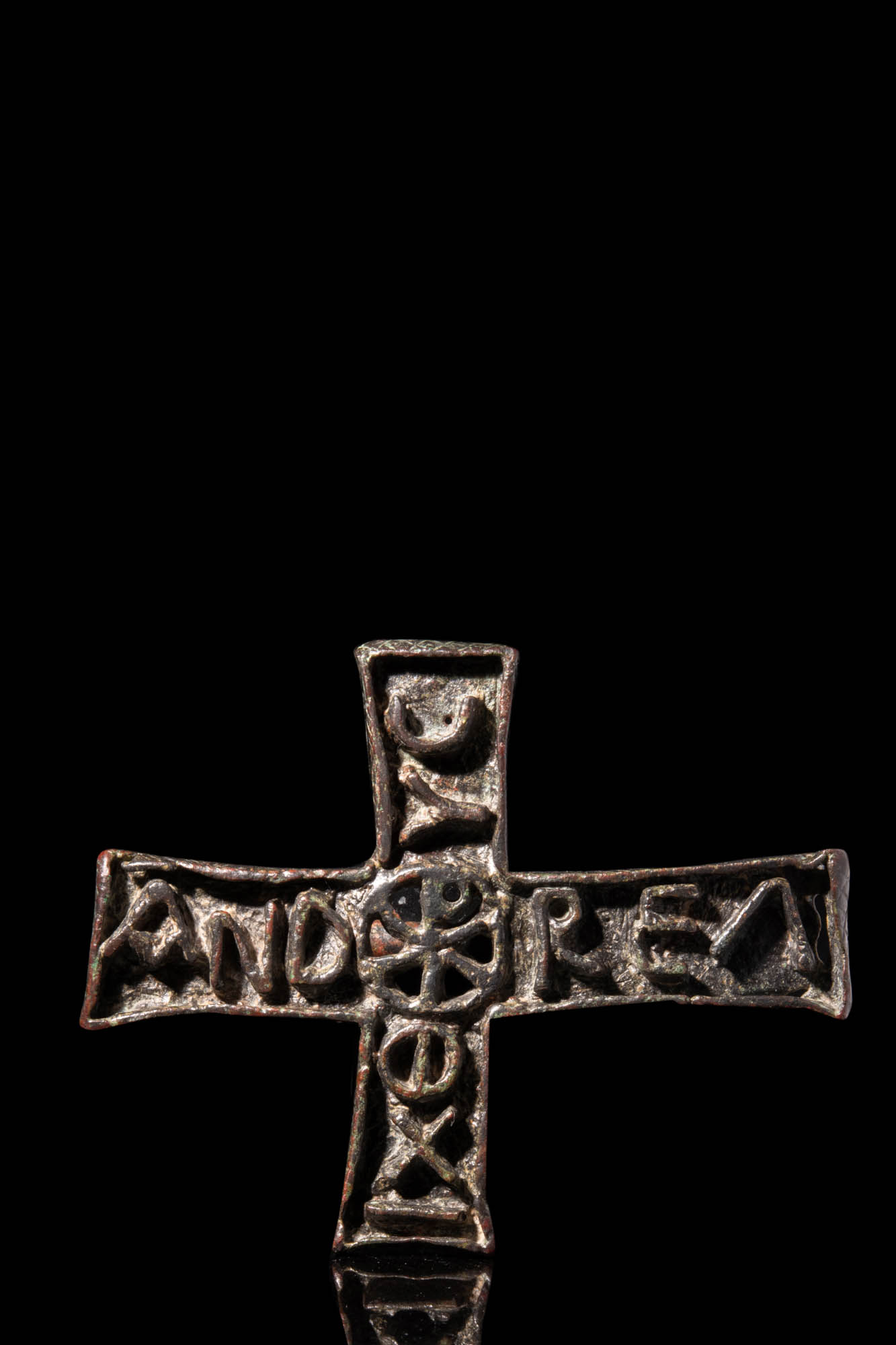 SUPERB BYZANTINE SILVER CROSS SHAPED BREAD STAMP - Image 4 of 4
