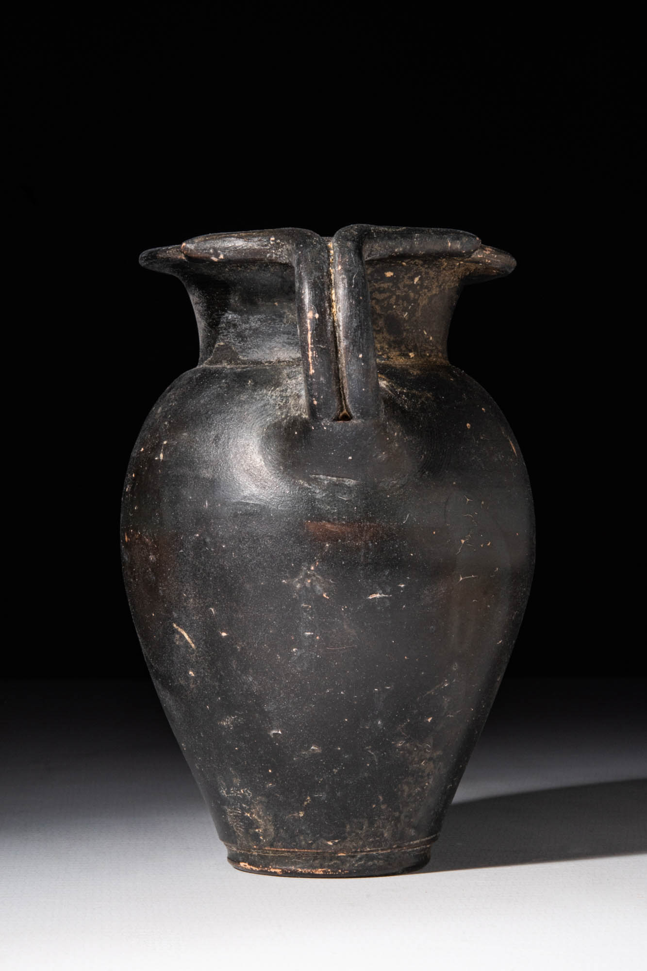 GREEK BLACK-GLAZE JUG WITH HANDLE - Image 4 of 5