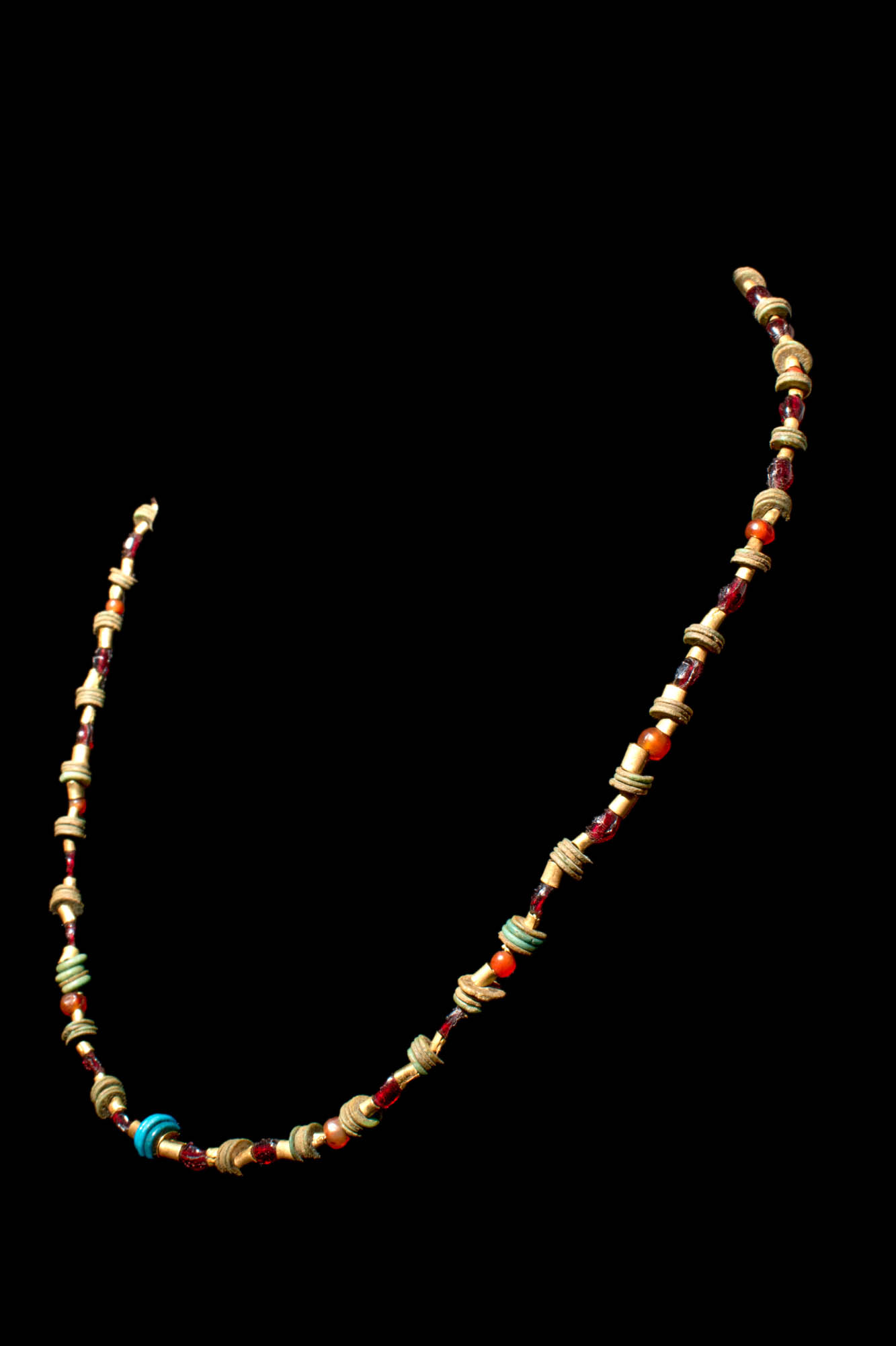 EGYPTIAN / PHOENICIAN STONE AND FAIENCE NECKLACE - Image 4 of 8