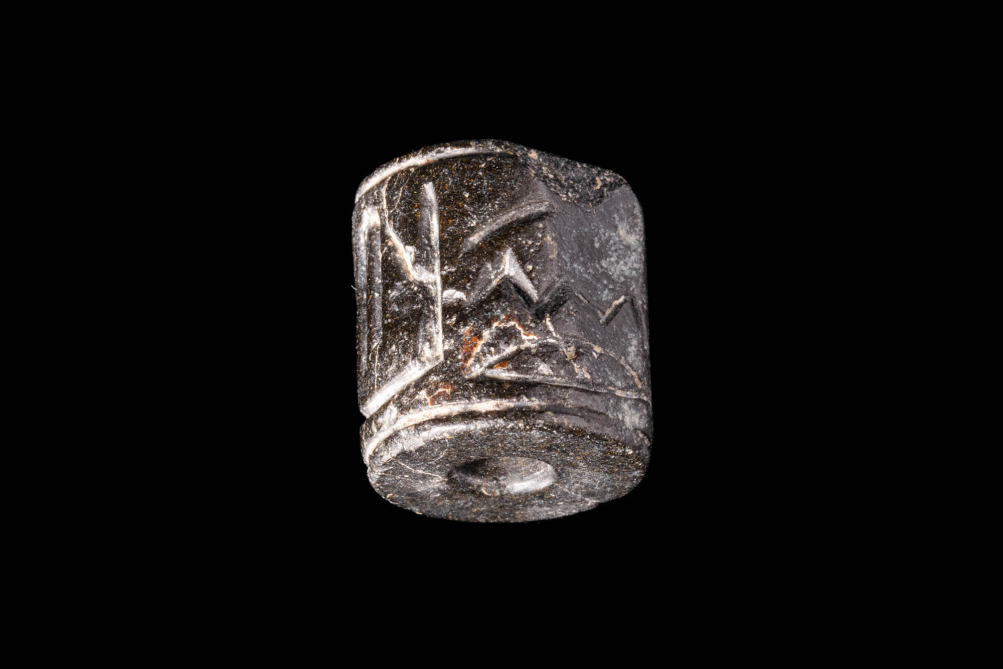 EGYPTIAN STONE CYLINDER SEAL INSCRIBED - Image 2 of 4