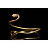 HEAVY PTOLEMAIC GOLD ARM RING