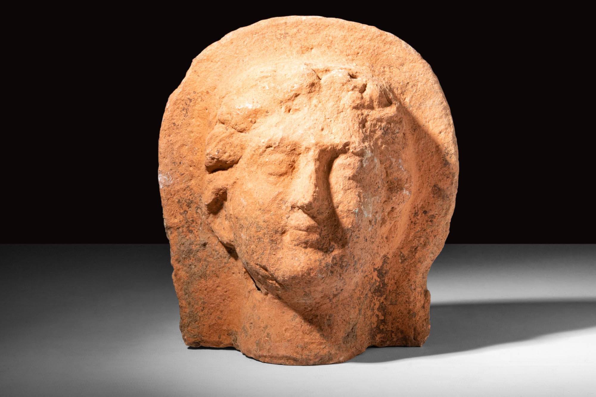 ETRUSCAN TERRACOTTA VOTIVE HEAD