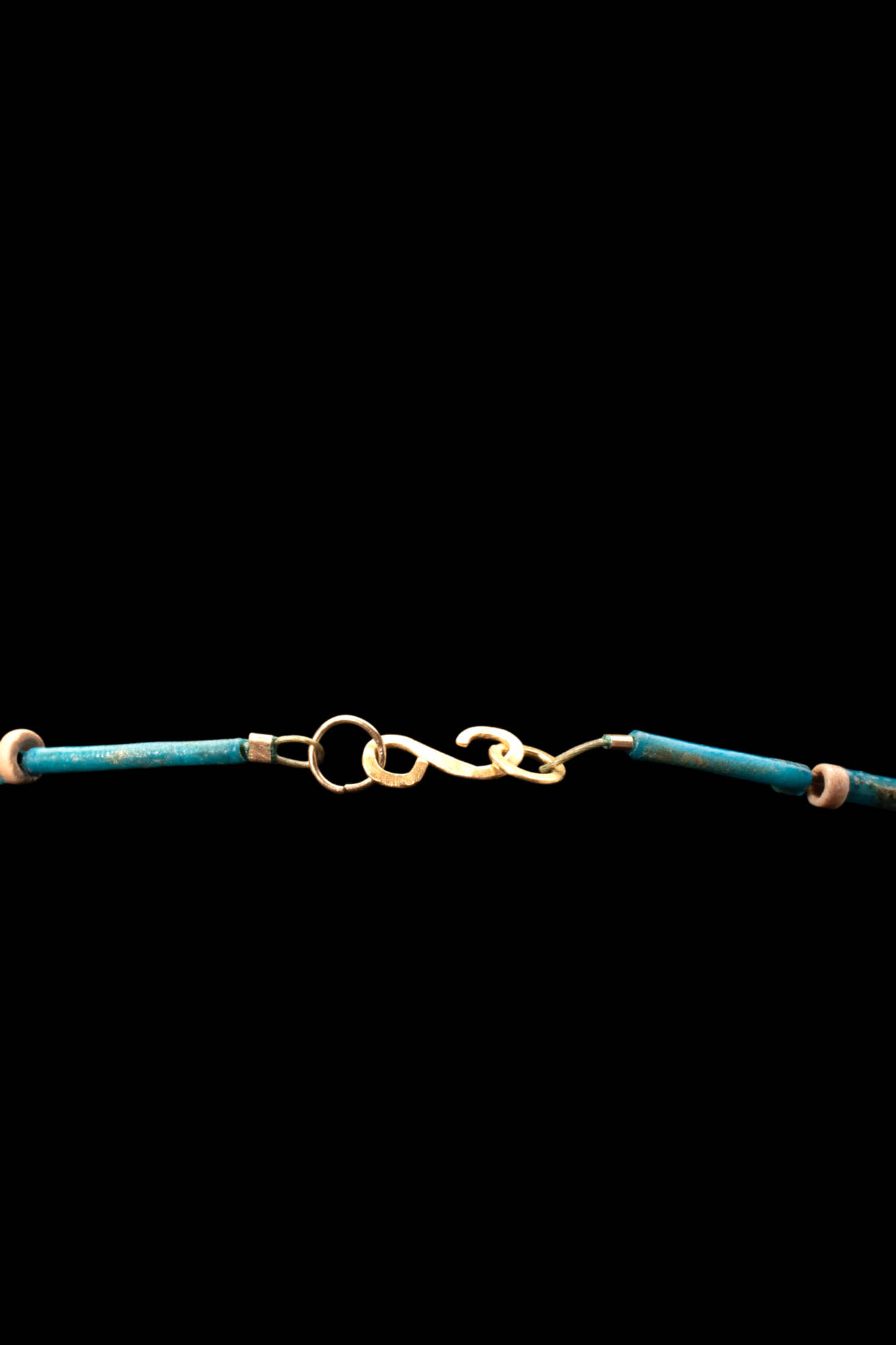 EGYPTIAN FAIENCE NECKLACE WITH RARE SCARABS - Image 7 of 7