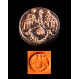 BACTRIAN STAMP SEAL WITH A EAGLE