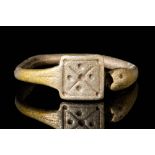 RARE ROMAN SILVER SNAKE RING