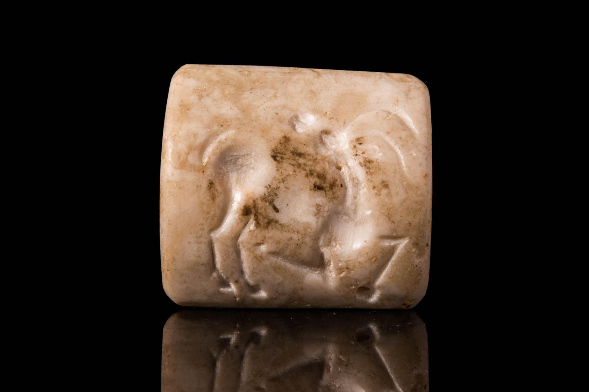 WESTERN ASIATIC SQUARE SEAL WITH IBEX - Image 4 of 4