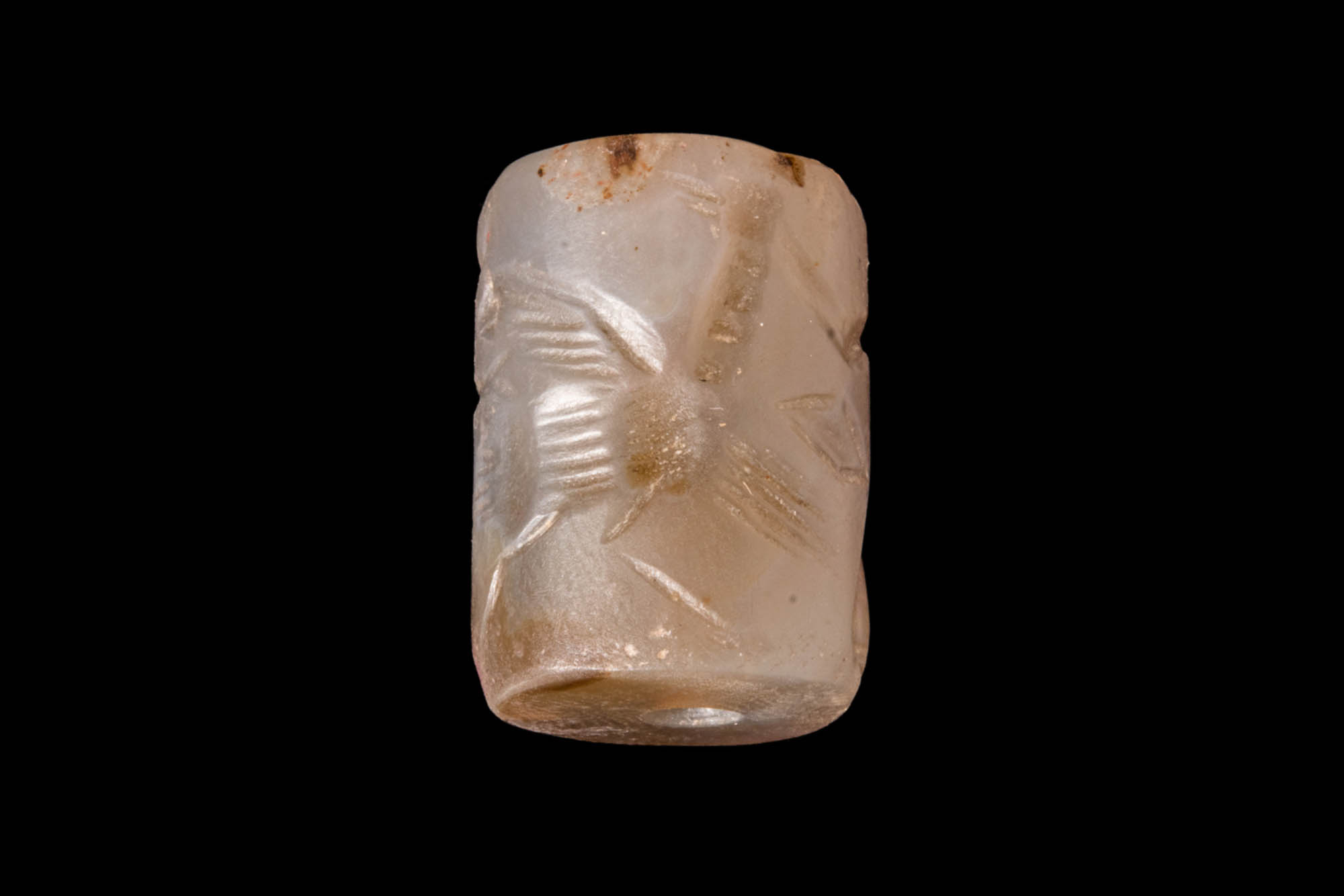 NEO ASSYRIAN CHALCEDONY CYLINDER SEAL- ORIGINAL LAMBERT REPORT - Image 2 of 5