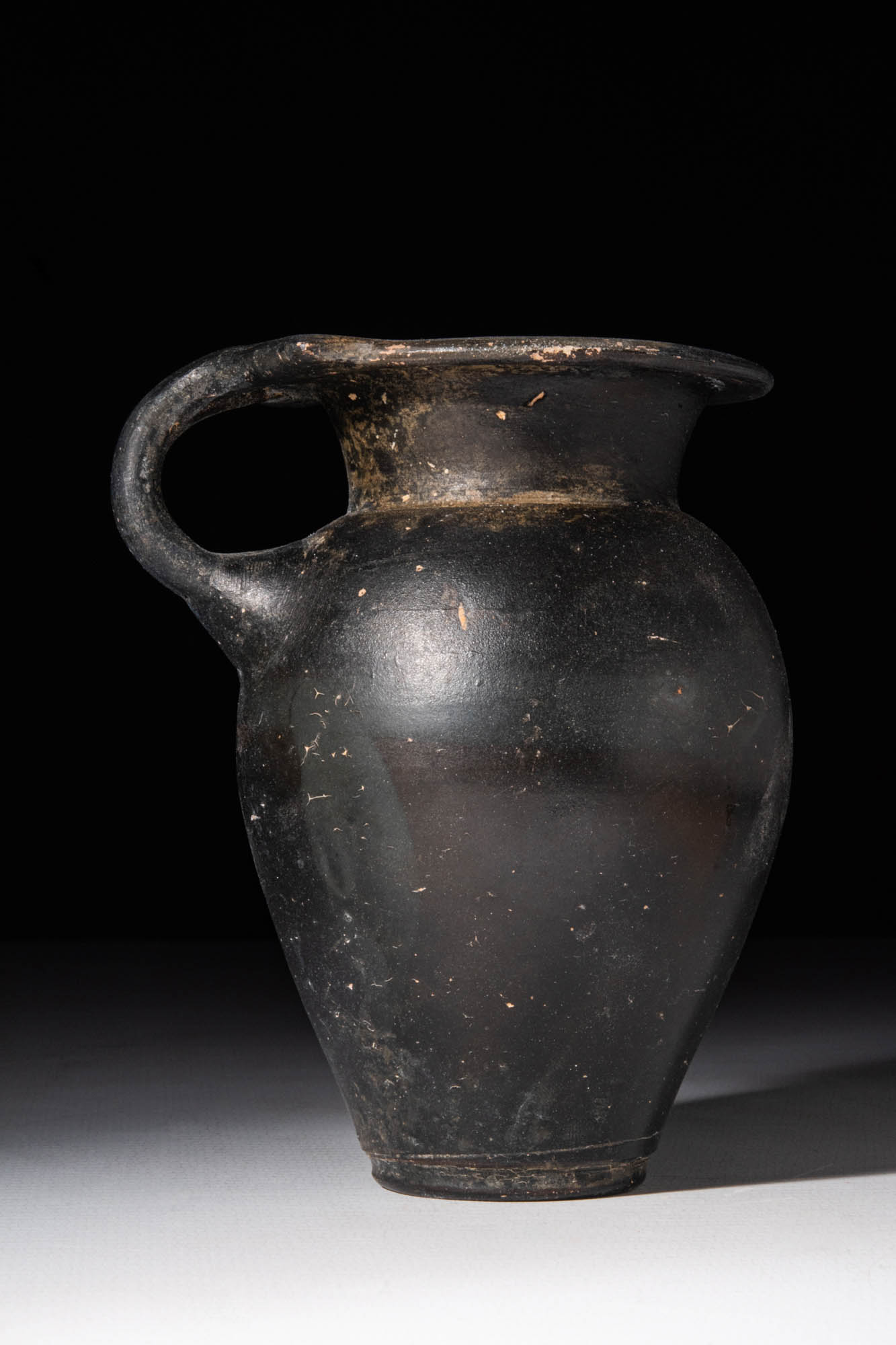 GREEK BLACK-GLAZE JUG WITH HANDLE - Image 3 of 5