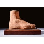 ETRUSCAN POTTERY LIFE-SIZE VOTIVE FOOT