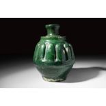 MEDIEVAL KHORASAN GREEN GLAZED JUG