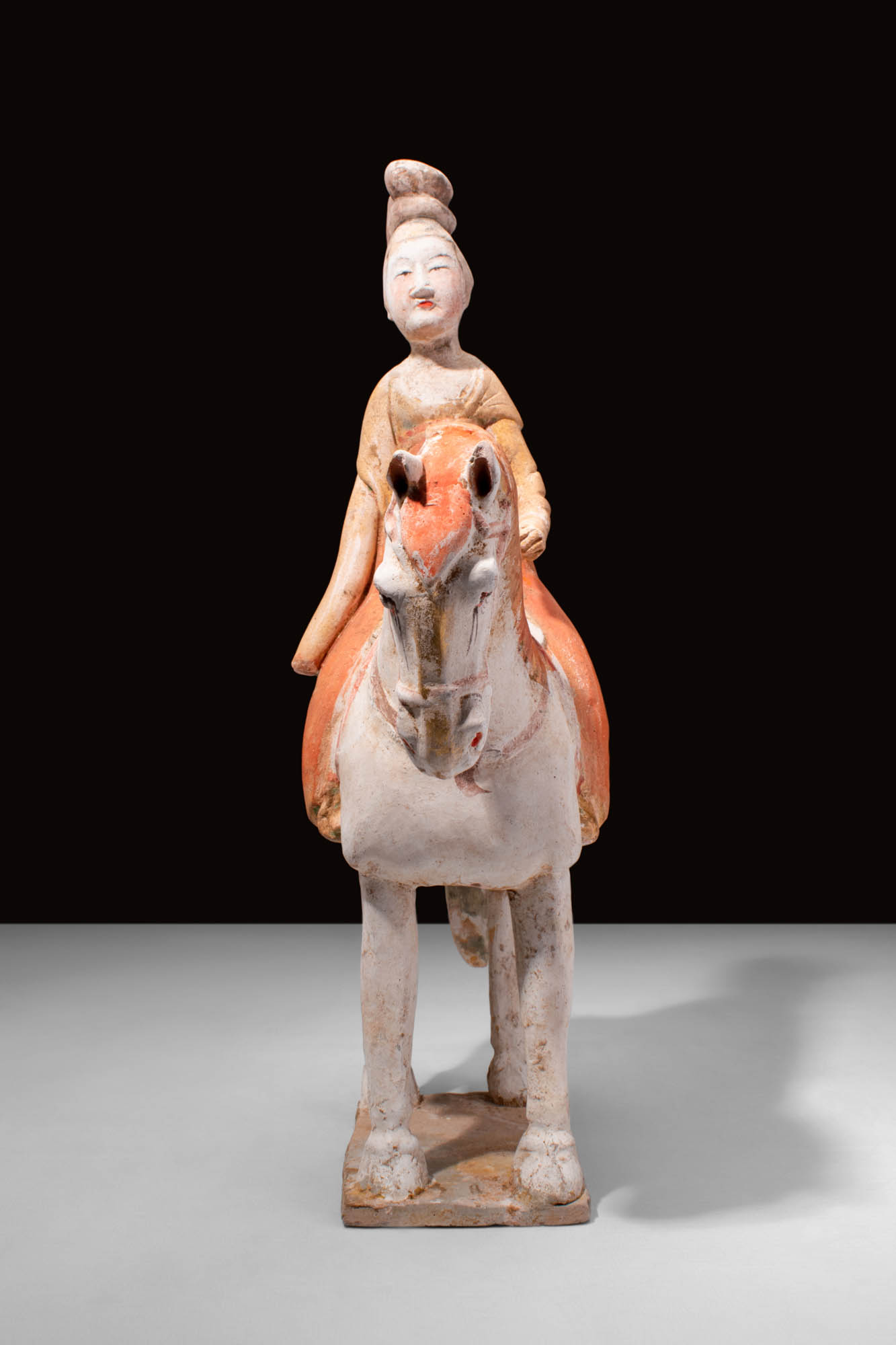 CHINESE TANG DYNASTY HORSE AND FEMALE RIDER - Image 3 of 6