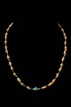 EGYPTIAN / PHOENICIAN STONE AND FAIENCE NECKLACE