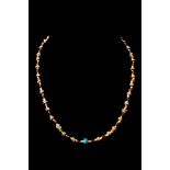 EGYPTIAN / PHOENICIAN STONE AND FAIENCE NECKLACE