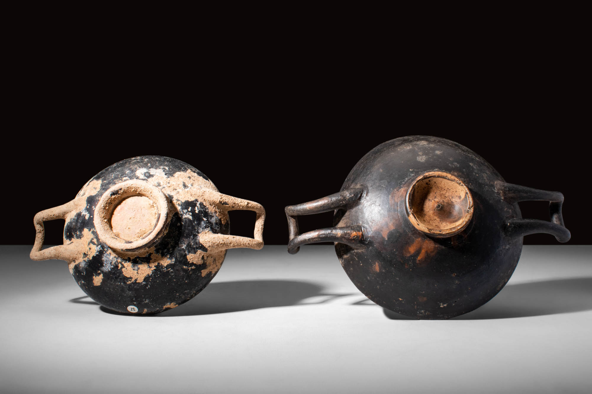 PAIR OF GREEK BLACK GLAZED KYLIX - Image 2 of 6