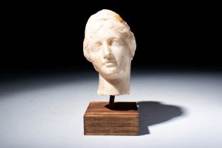 ROMAN MARBLE GODDESS HEAD OF VENUS