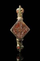 ROMAN BRONZE ENAMELLED BROOCH