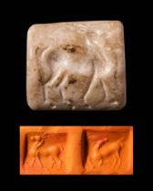WESTERN ASIATIC SQUARE SEAL WITH IBEX