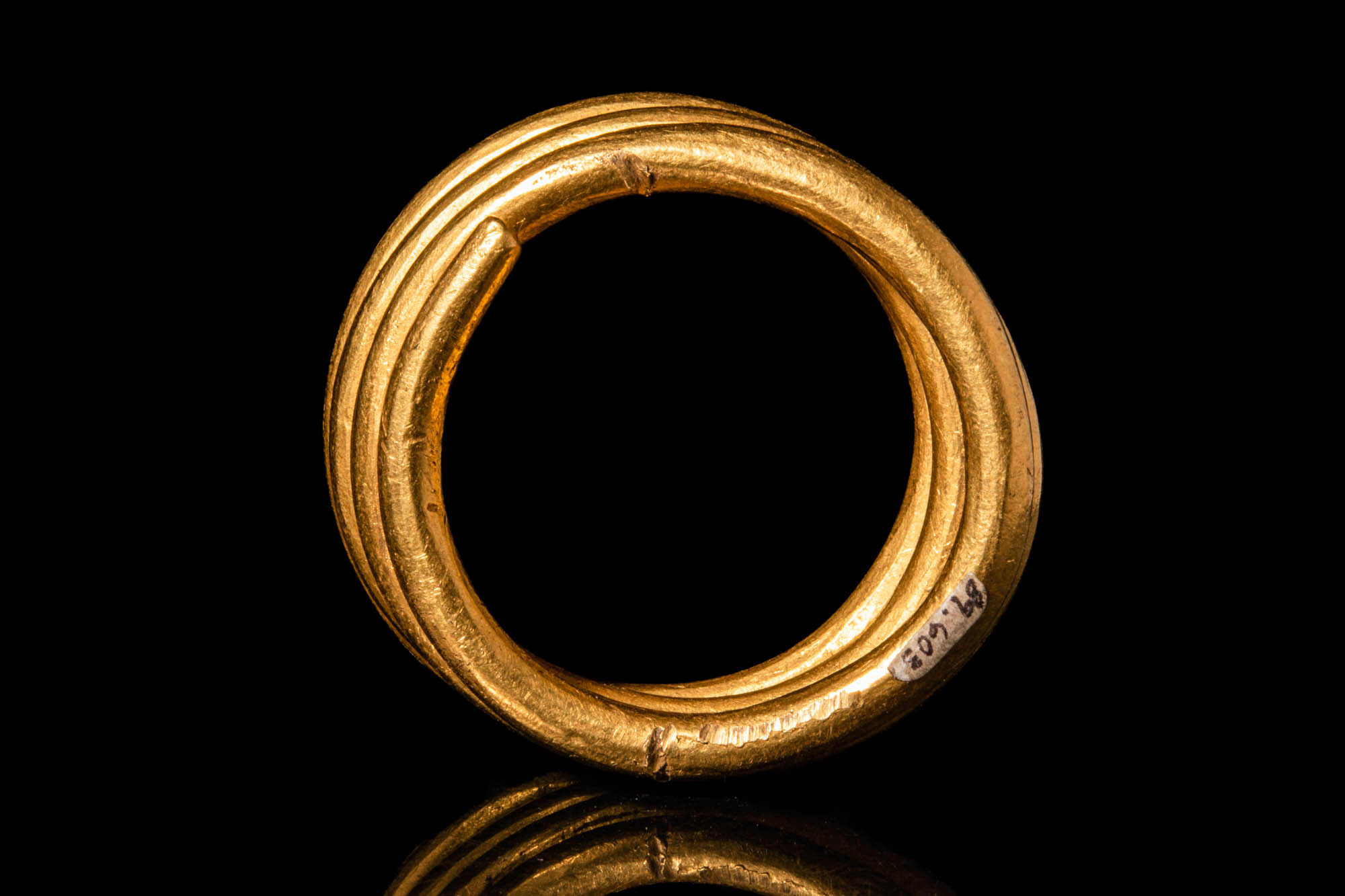 HEAVY BRONZE AGE GOLD HAIR RING - 177 GRAMS! - Image 2 of 4