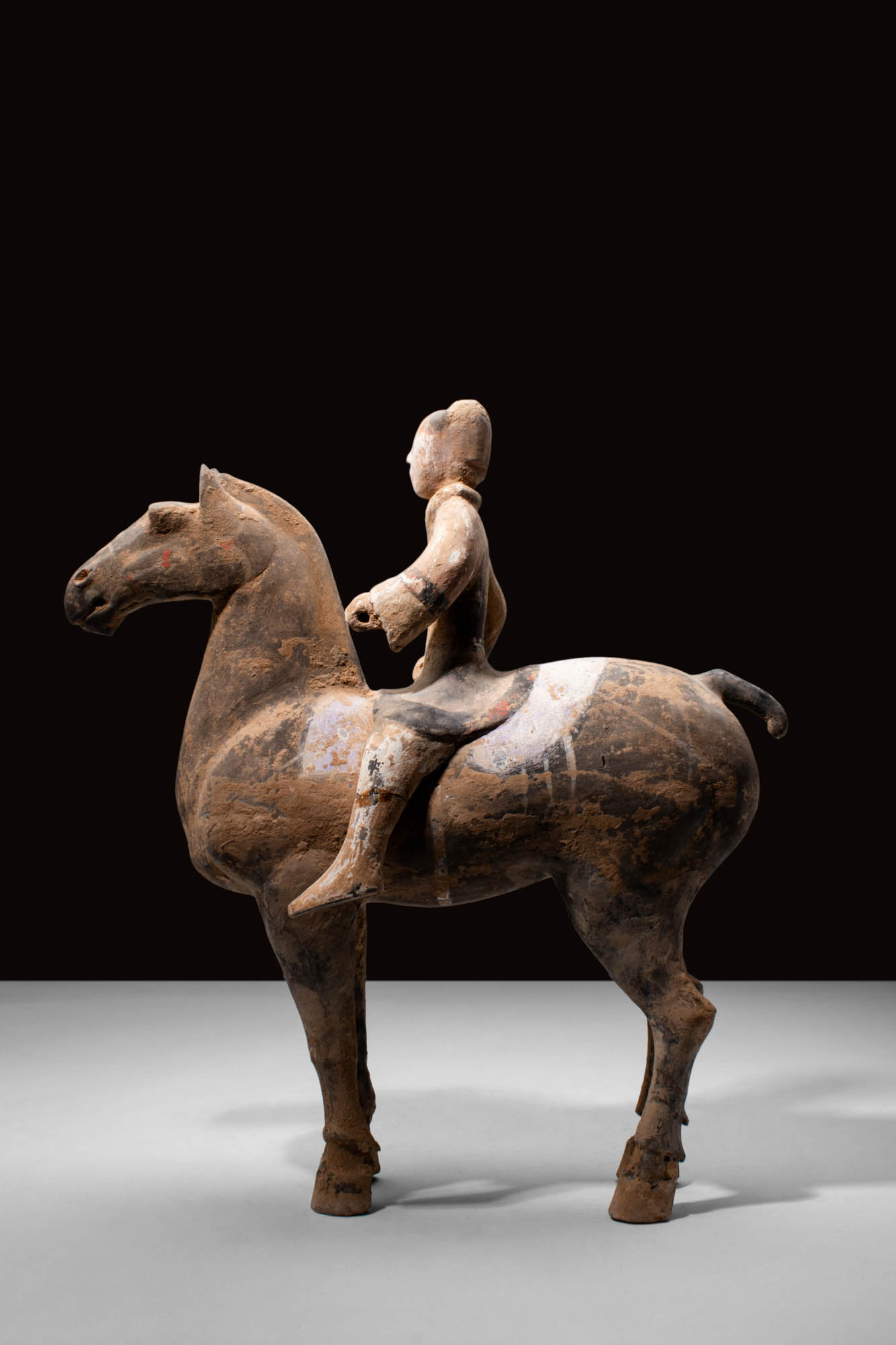 CHINESE HAN DYNASTY HORSE AND RIDER - Image 2 of 7