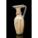 ROMAN GLASS JUG WITH HANDLE