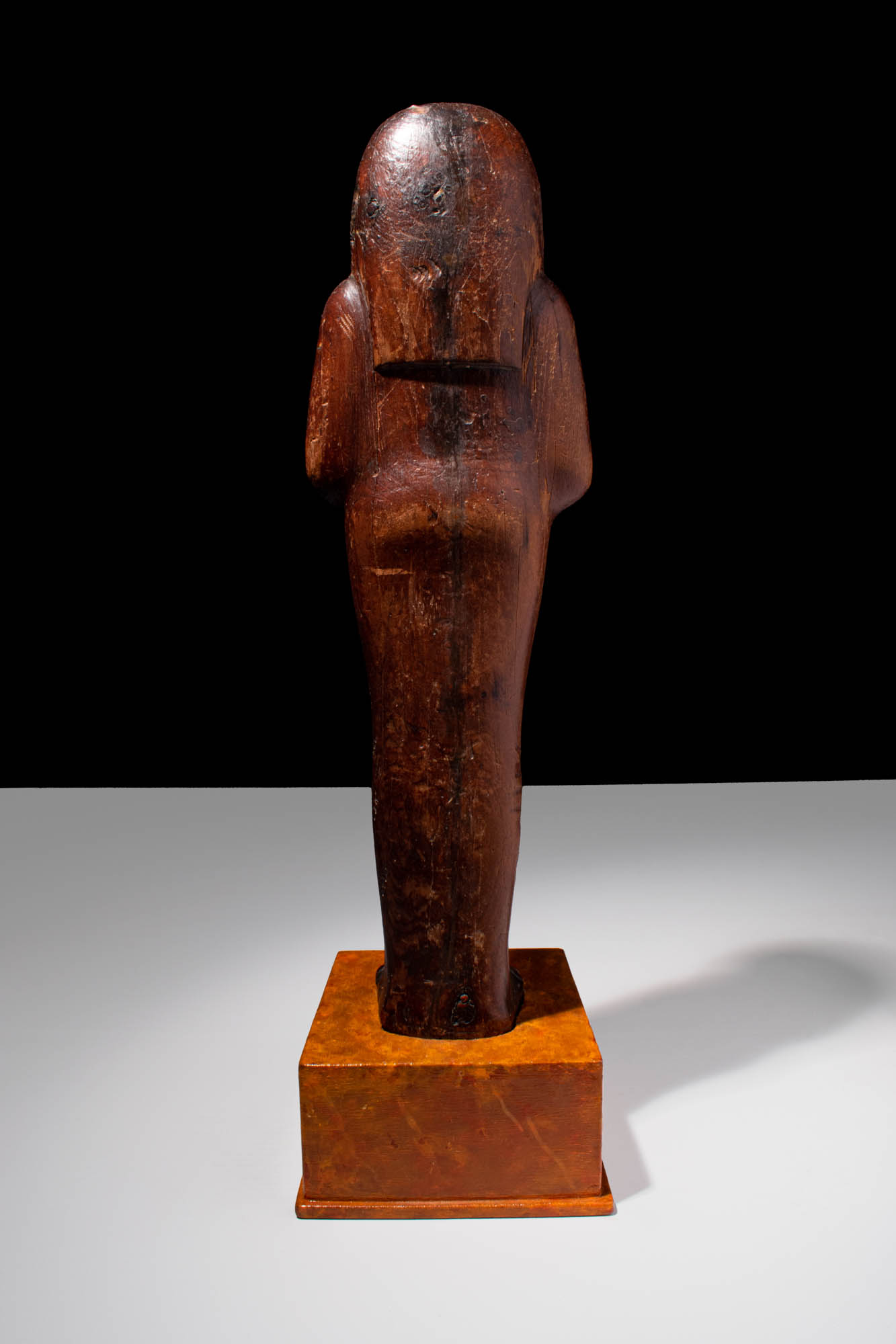 NEW KINGDOM EGYPTIAN TALL WOODEN USHABTI DEPICTING SETHI I - Image 4 of 5