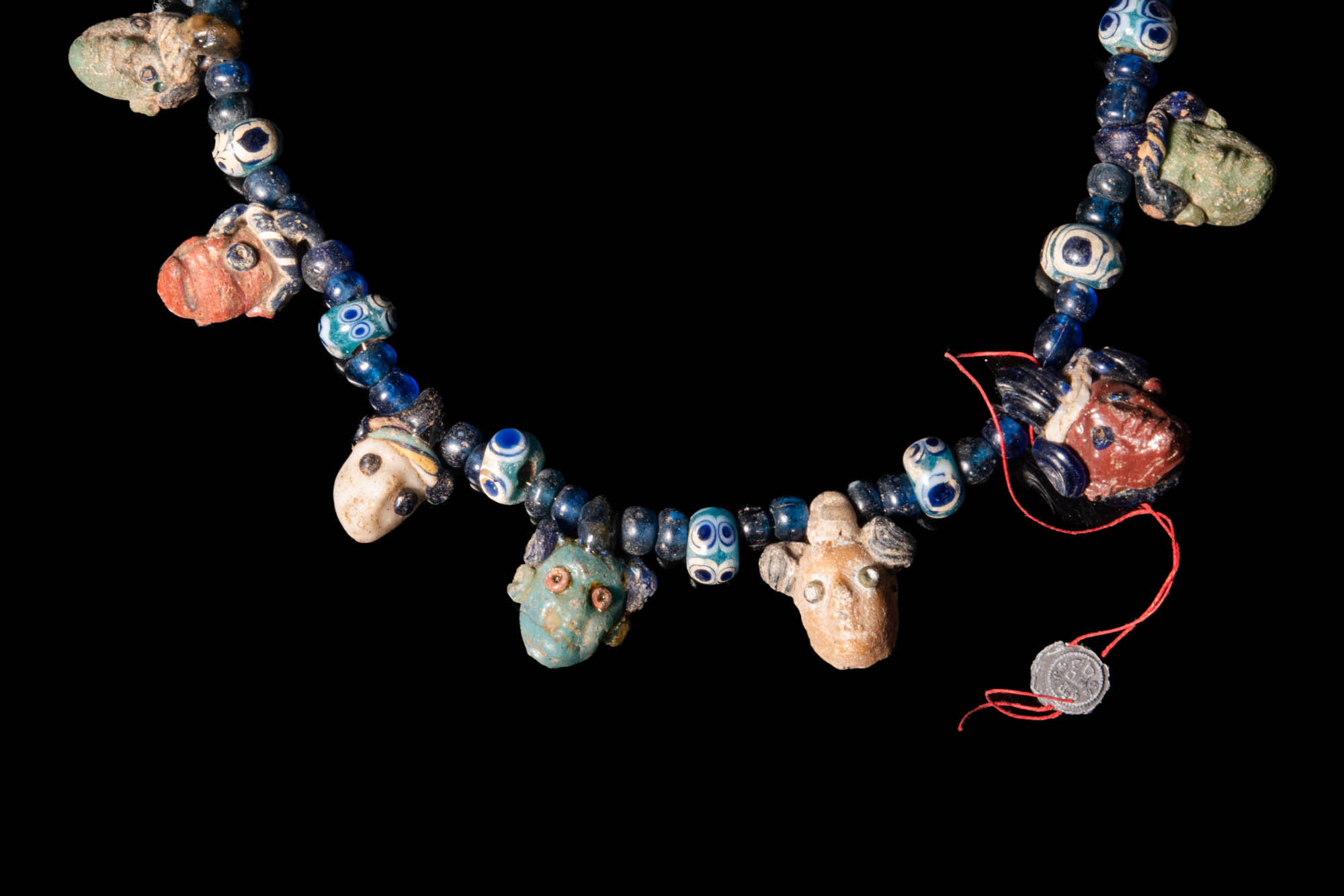 PHOENICIAN GLASS BEADED NECKLACE - Image 3 of 3