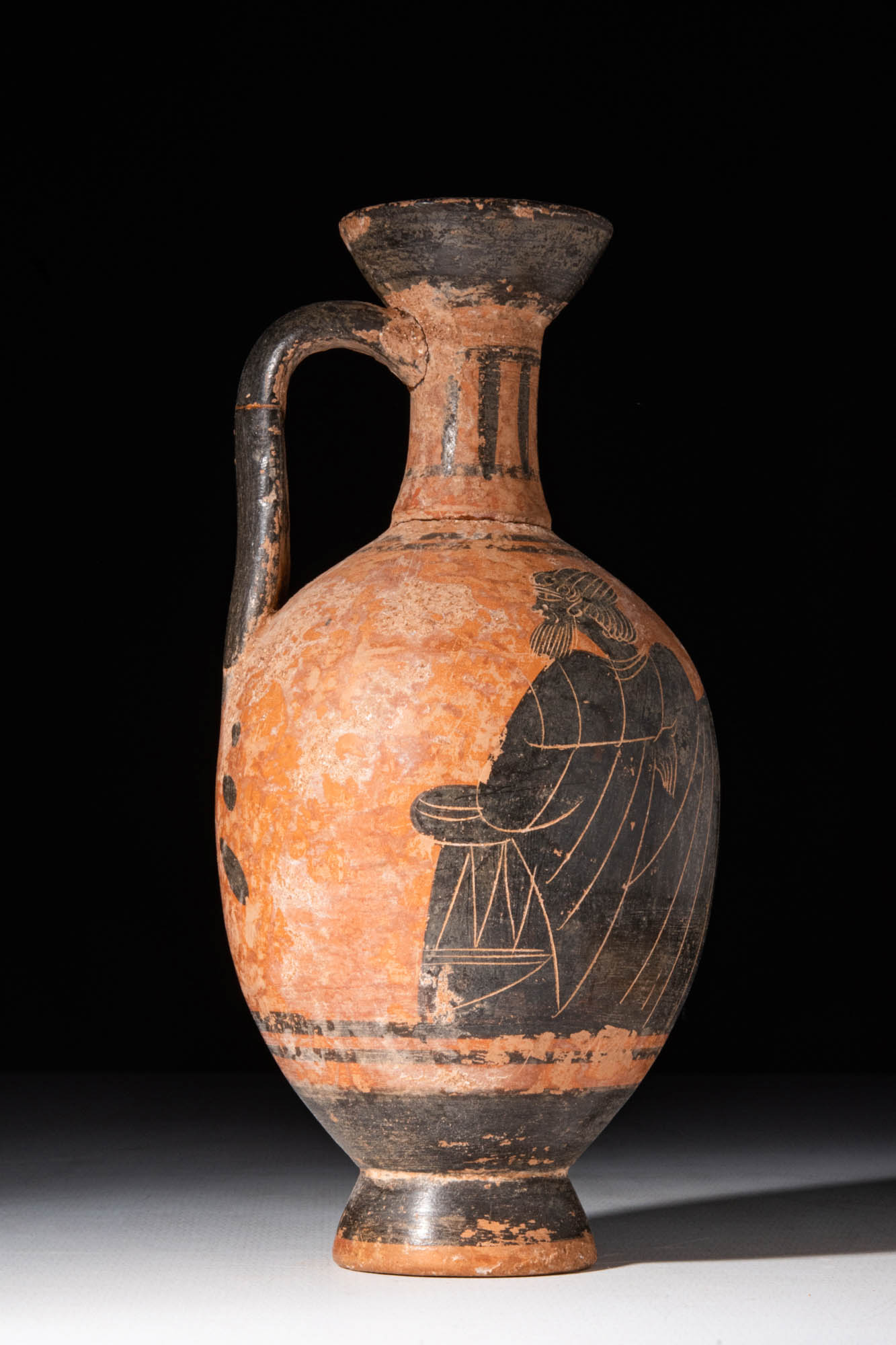 GREEK BLACK-FIGURE POTTERY LEKYTHOS - Image 2 of 5