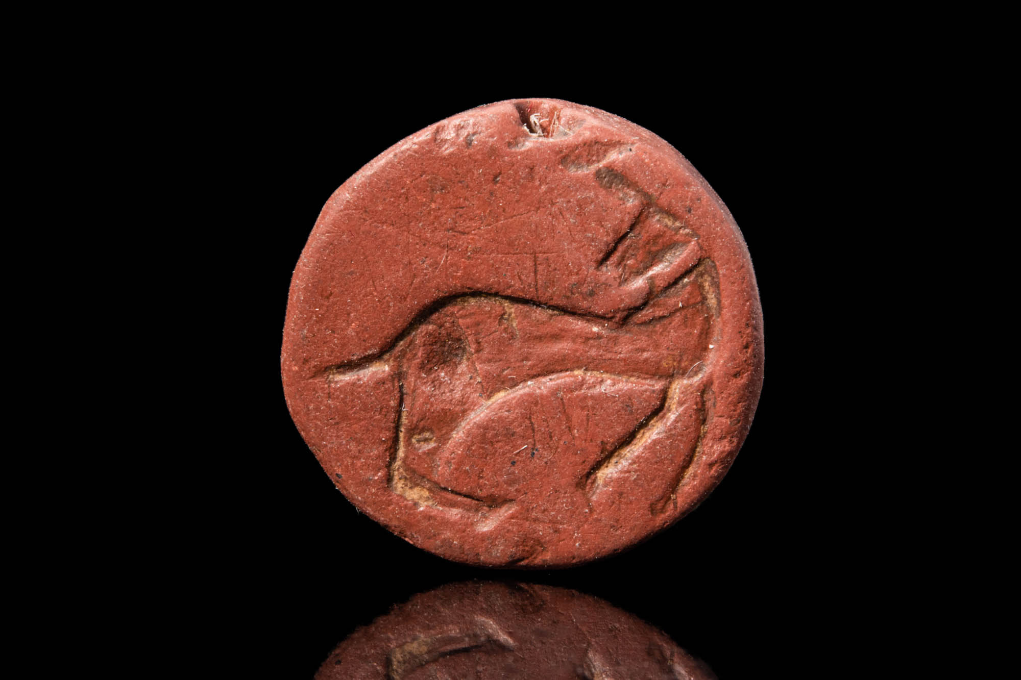 SASANIAN RED JASPER STAMP SEAL - Image 3 of 4