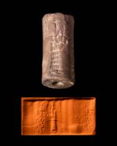 OLD BABYLONIAN HARDSTONE CYLINDER SEAL- ORIGINAL LAMBERT REPORT