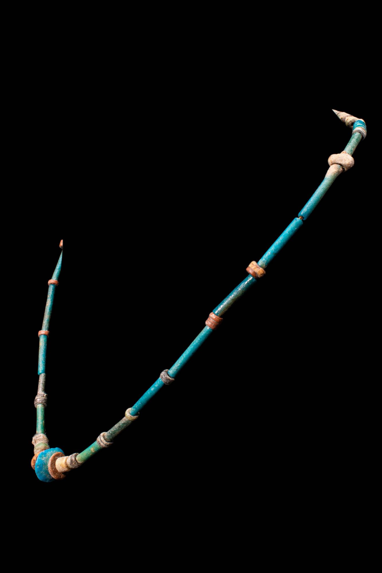 NEW KINGDOM EGYPTIAN FAIENCE NECKLACE - Image 2 of 5
