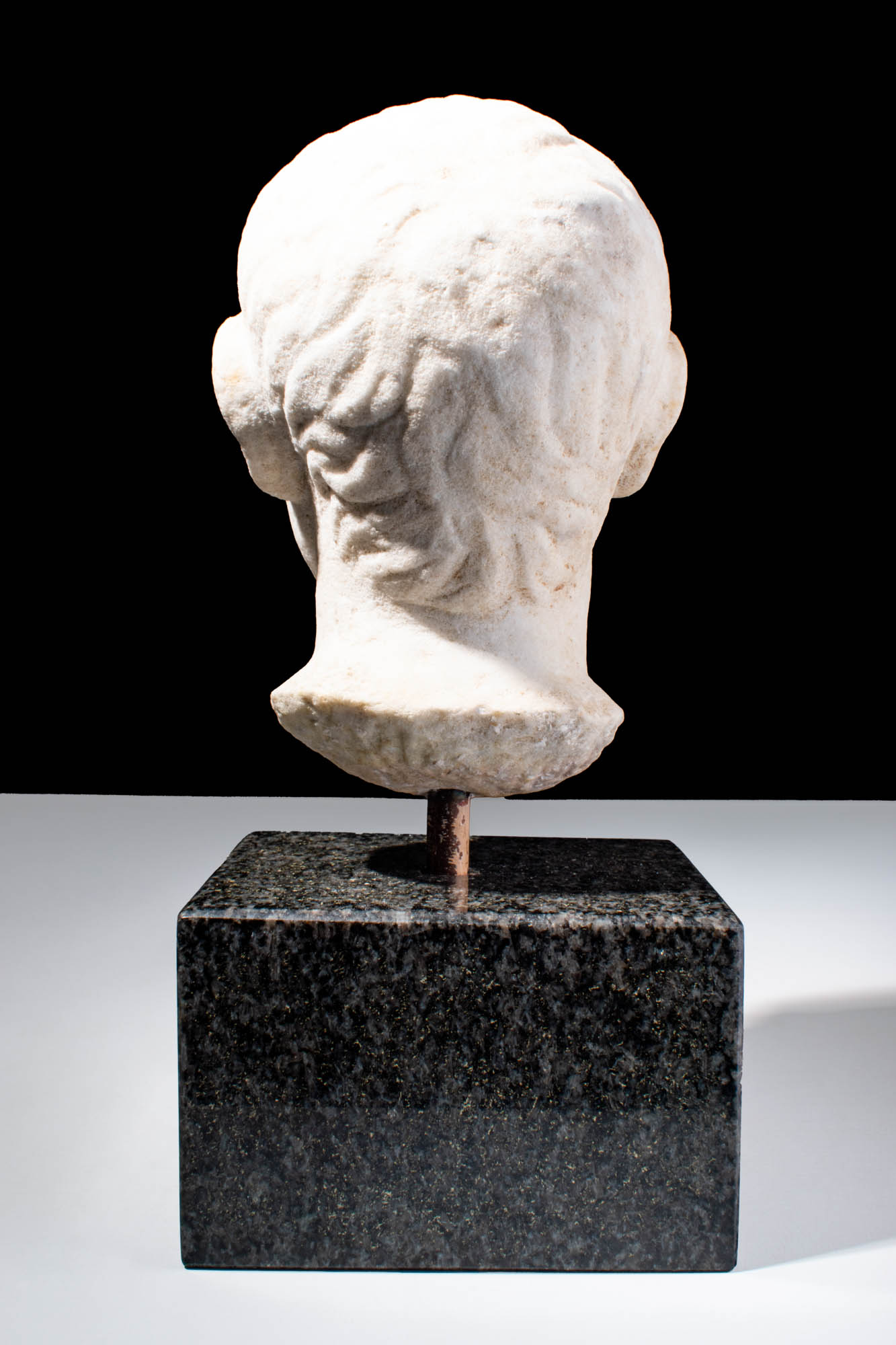 ROMAN MARBLE HEAD OF GENERAL - Image 4 of 4