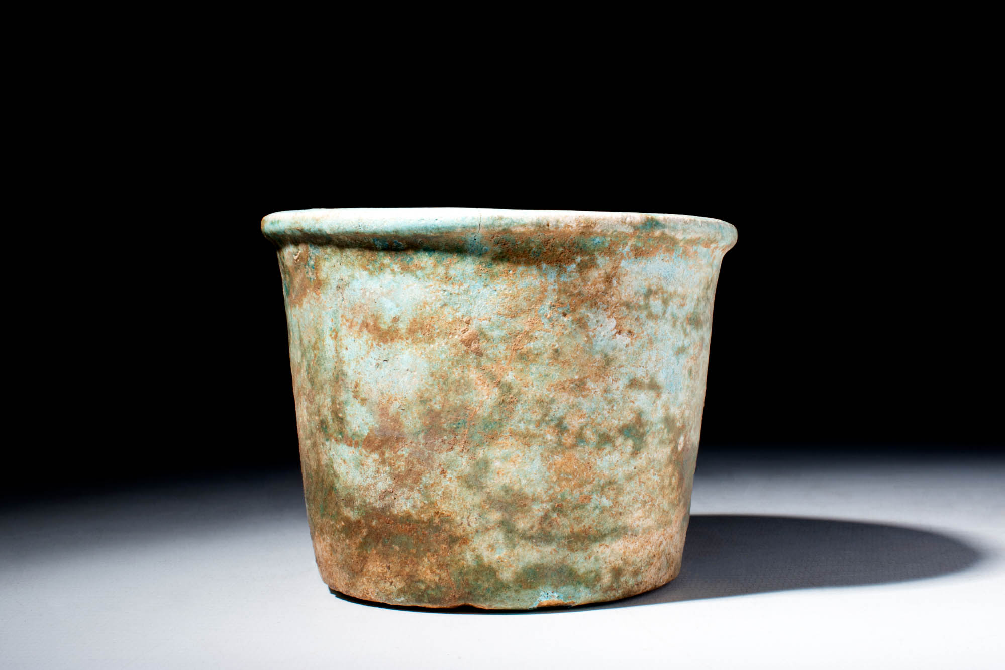 EGYPTIAN FAIENCE BEAKER