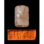 NEO ASSYRIAN CHALCEDONY CYLINDER SEAL- ORIGINAL LAMBERT REPORT