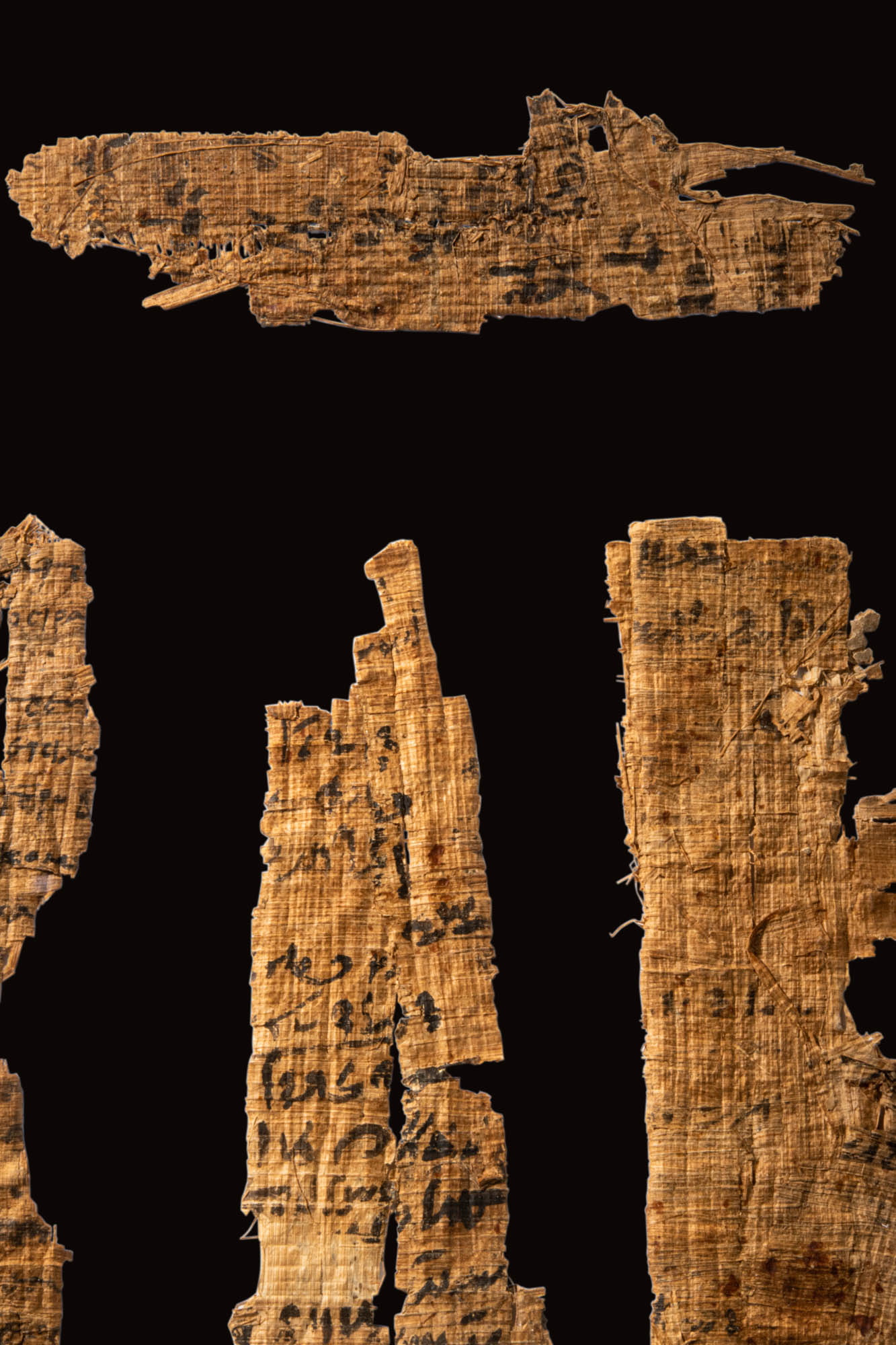 FOUR FRAGMENTS OF PAPYRUS - Image 4 of 4