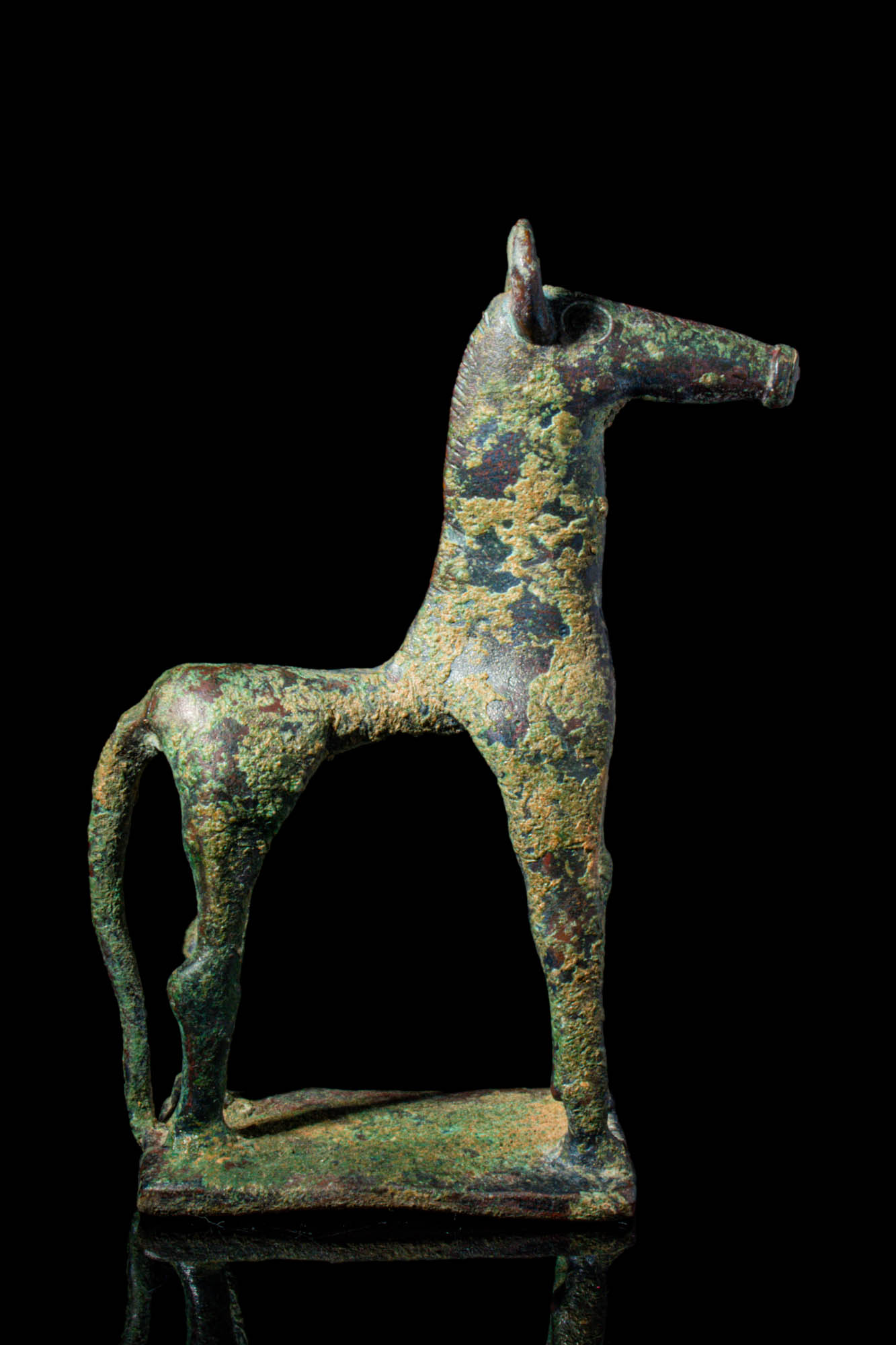 GREEK GEOMETRIC PERIOD BRONZE HORSE - Image 3 of 3