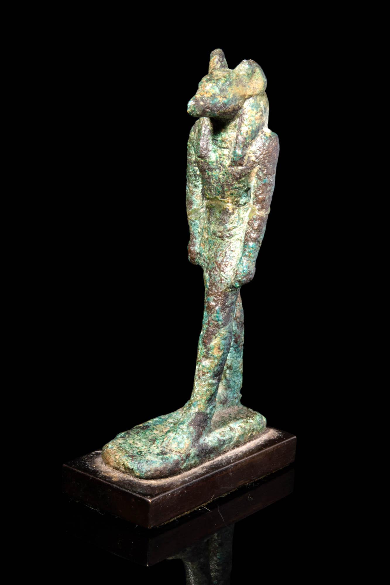 EGYPTIAN LATE PERIOD ANUBIS STATUETTE - Image 2 of 4