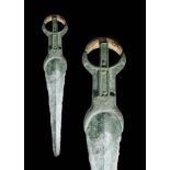 ANCIENT EGYPTIAN MIDDLE KINGDOM BRONZE OR COPPER ALLOY DAGGER