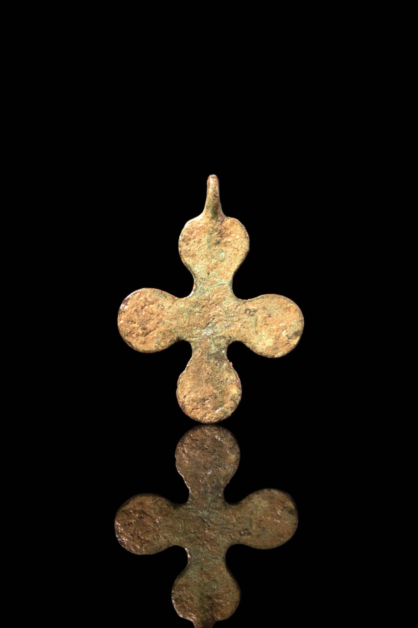 BYZANTINE BRONZE CROSS PENDANT REPRESENTING THE FIVE WOUNDS OF CHRIST - Image 3 of 3
