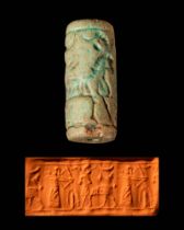 NEAR EASTERN FAIENCE CYLINDER SEAL- ORIGINAL LAMBERT REPORT