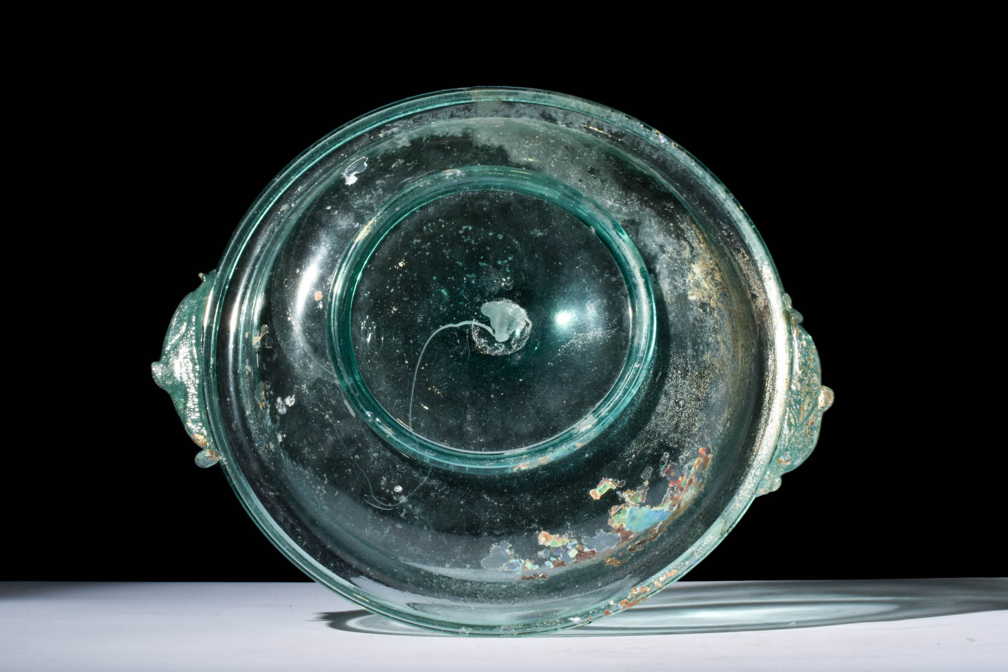 HUGE ROMAN GLASS PLATE - Image 2 of 3