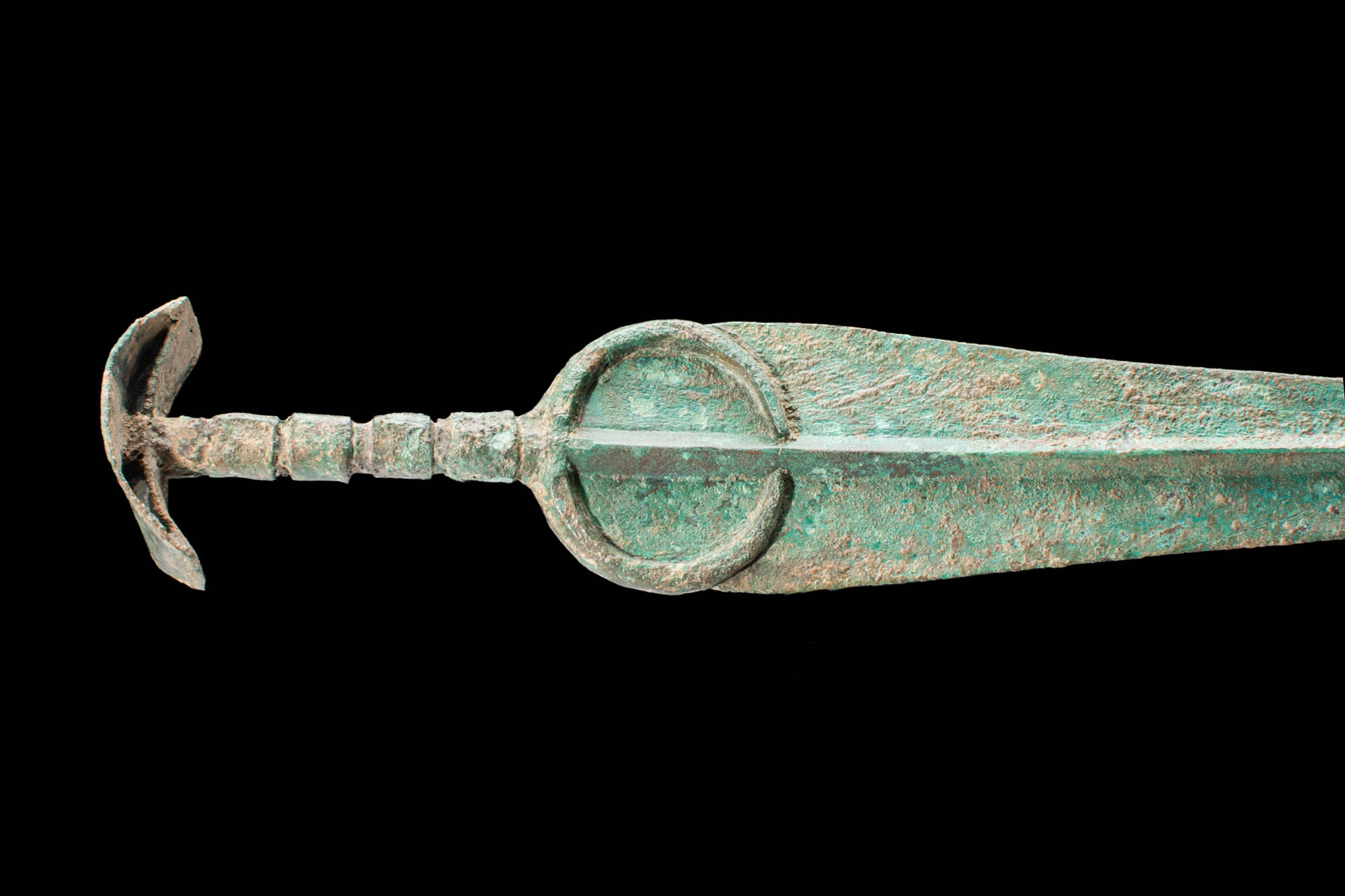 ANCIENT BRONZE SWORD WITH CRESCENTIC POMMEL - Image 3 of 4