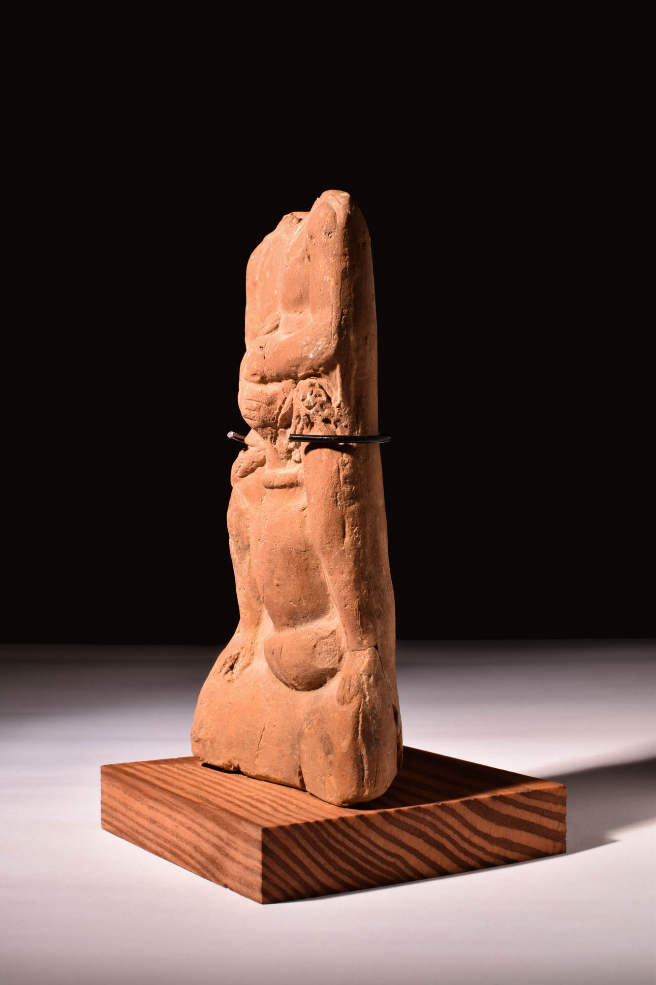 ROMANO-EGYPTIAN TERRACOTTA ITHYPHALLIC HARPOCRATES FIGURE - Image 2 of 2