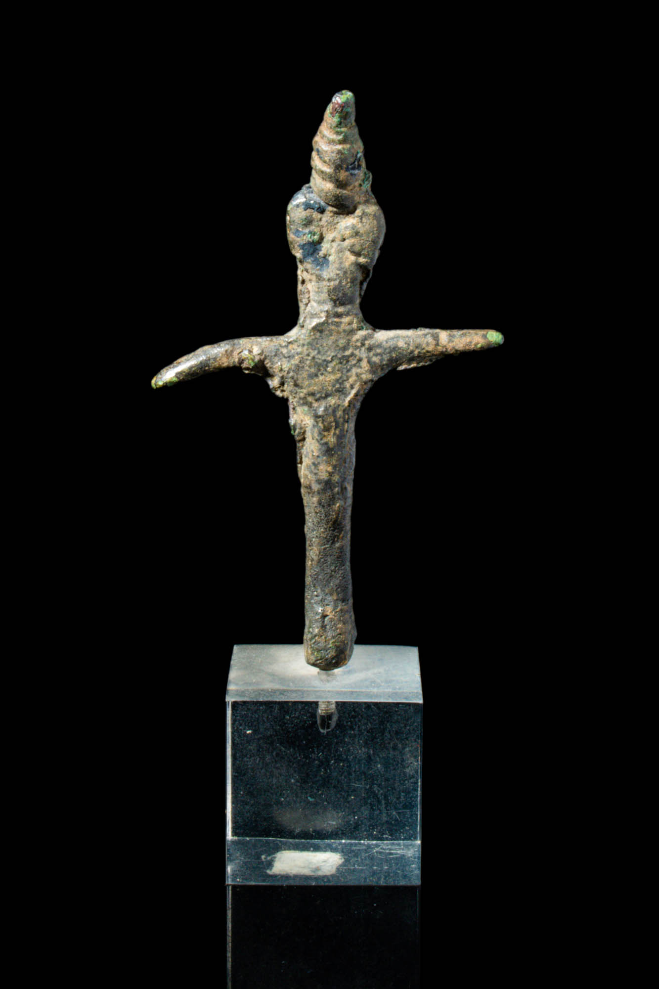 PHOENICIAN STATUETTE CRUCIFORM SHAPED DEPICTING A GODDESS - Image 3 of 3