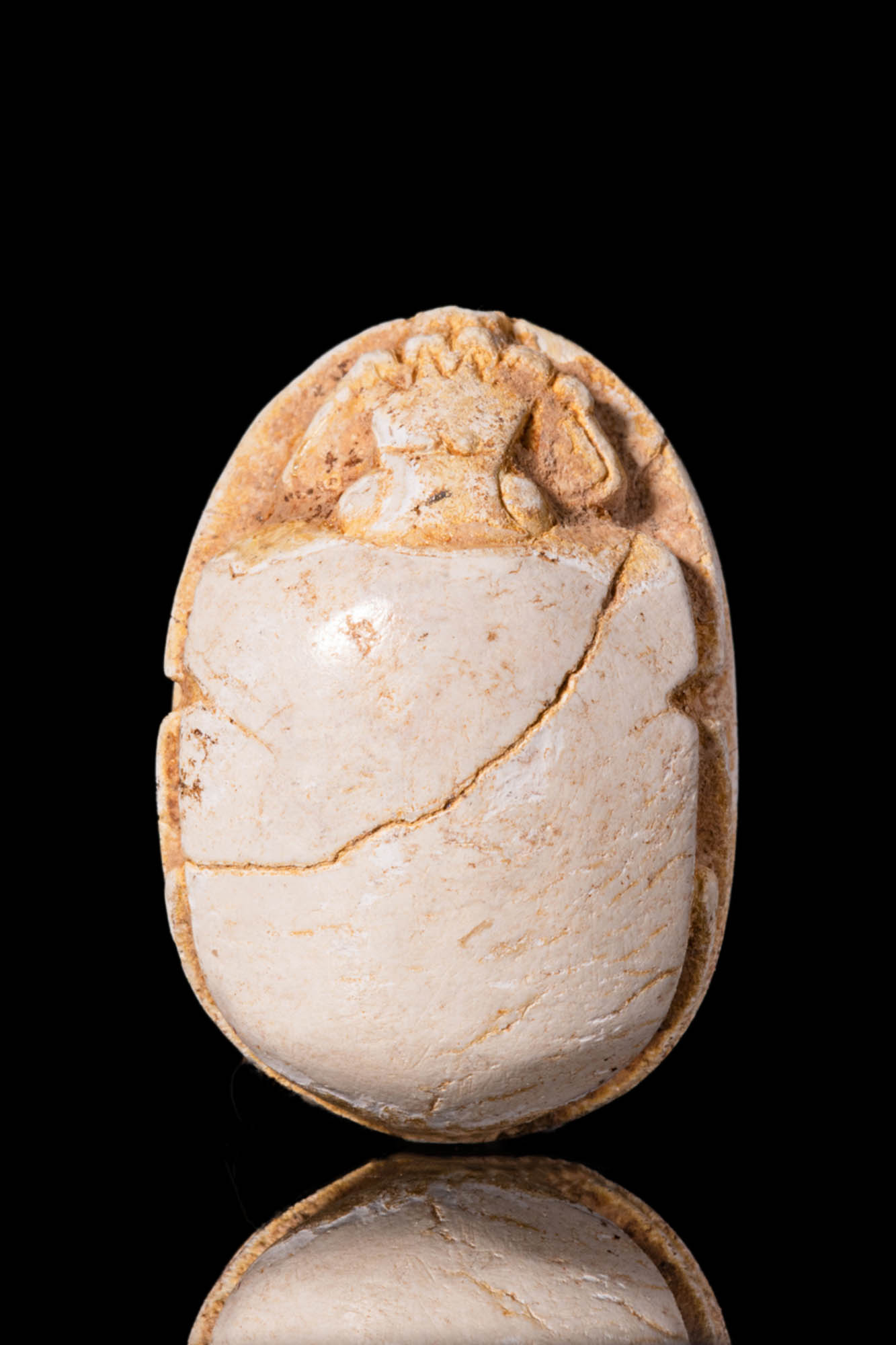 EGYPTIAN STEATITE SCARAB WITH DEPICTION OF A BEE - Image 3 of 4