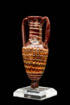 HELLENISTIC CORE-FORMED GLASS AMPHORISKOS