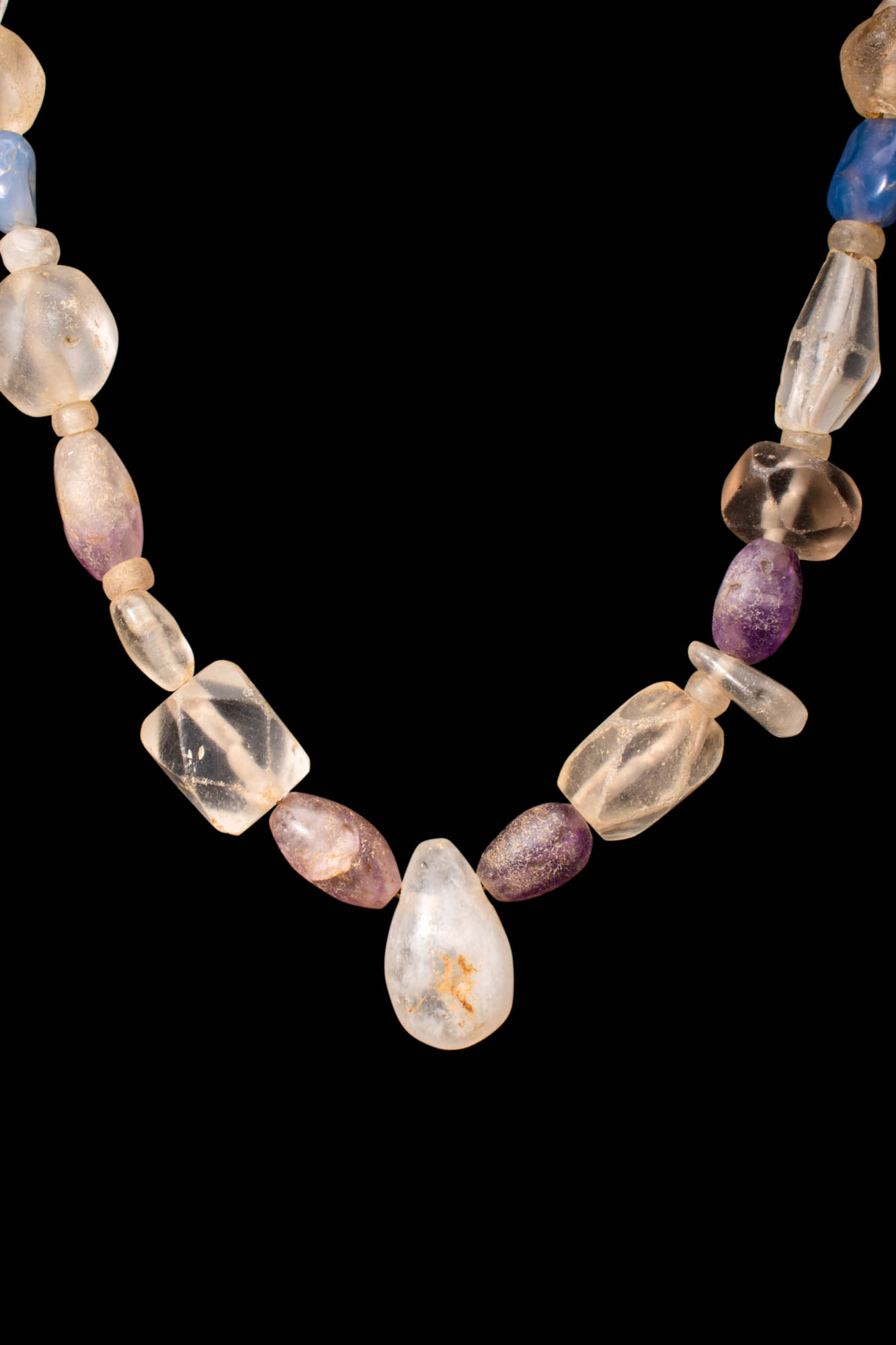 EGYPTIAN SEMI PRECIOUS STONE NECKLACE WITH PENDANT - Image 4 of 5