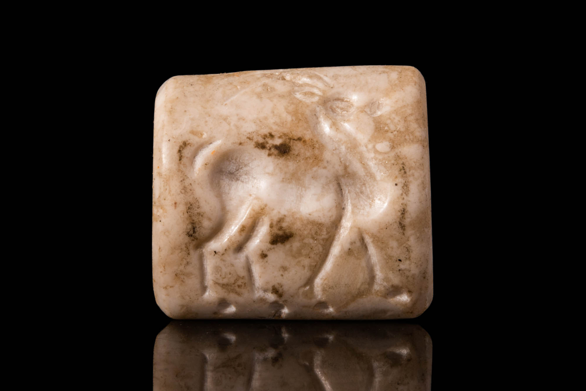 WESTERN ASIATIC SQUARE SEAL WITH IBEX - Image 2 of 4
