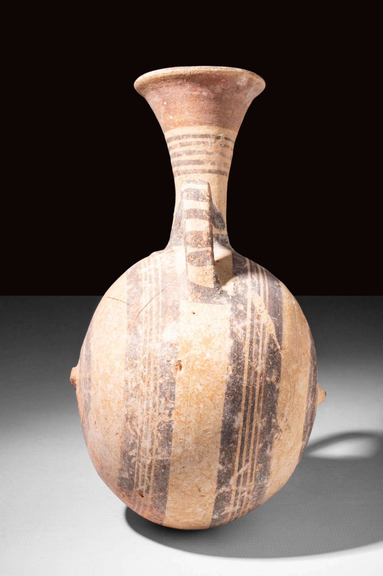 LARGE CYPRIOT BICHROME POTTERY JUG - Image 4 of 6