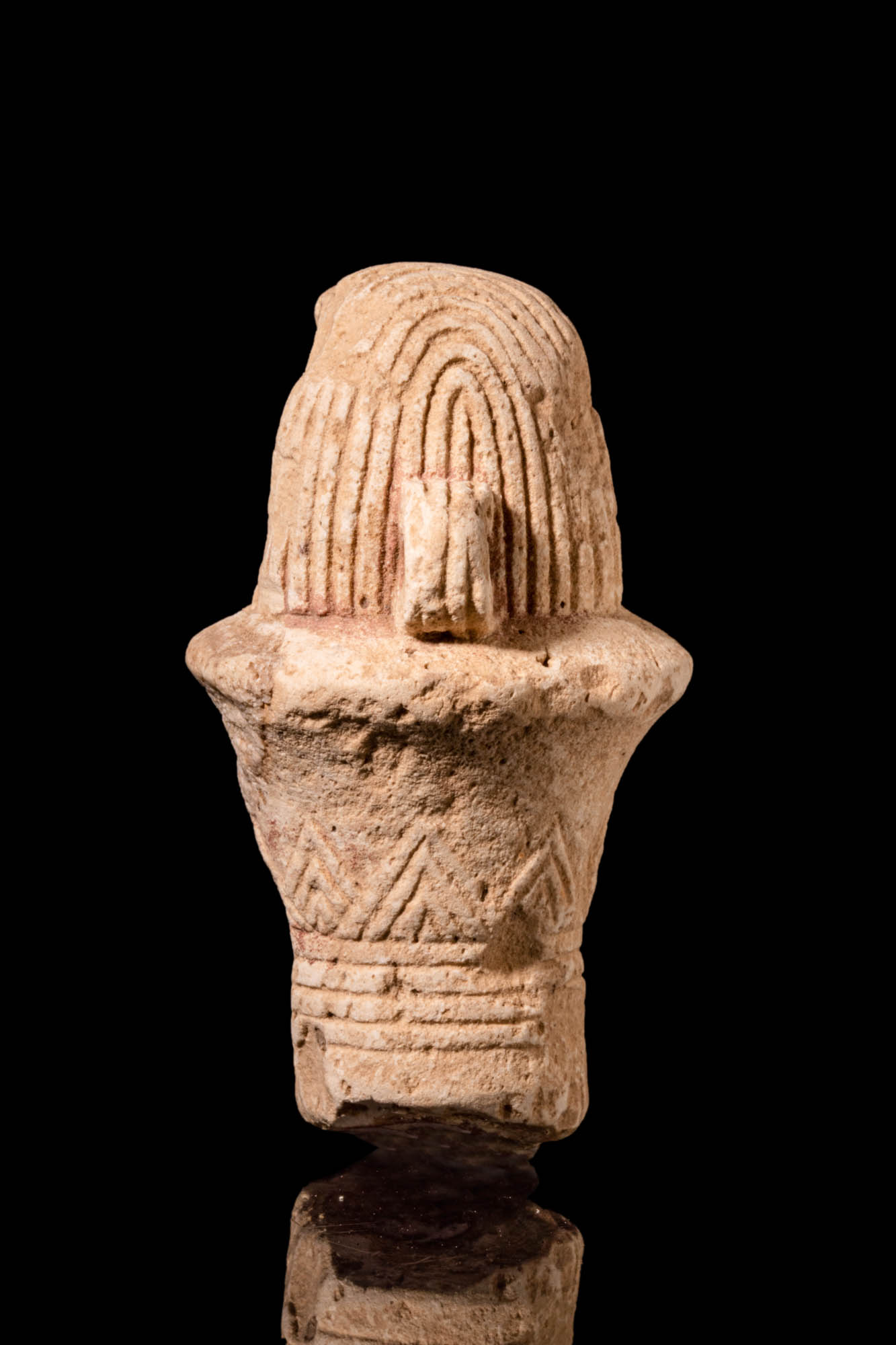 EGYPTIAN COLUMN-SHAPED STOPPER WITH HORUS HEAD - Image 4 of 5